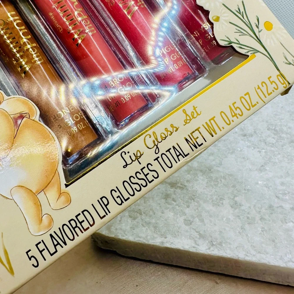 NEW! Taste Beauty 5ct Disney Winnie the Pooh Lip Gloss Set